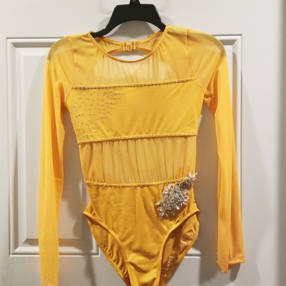 Mustard colored solo costume